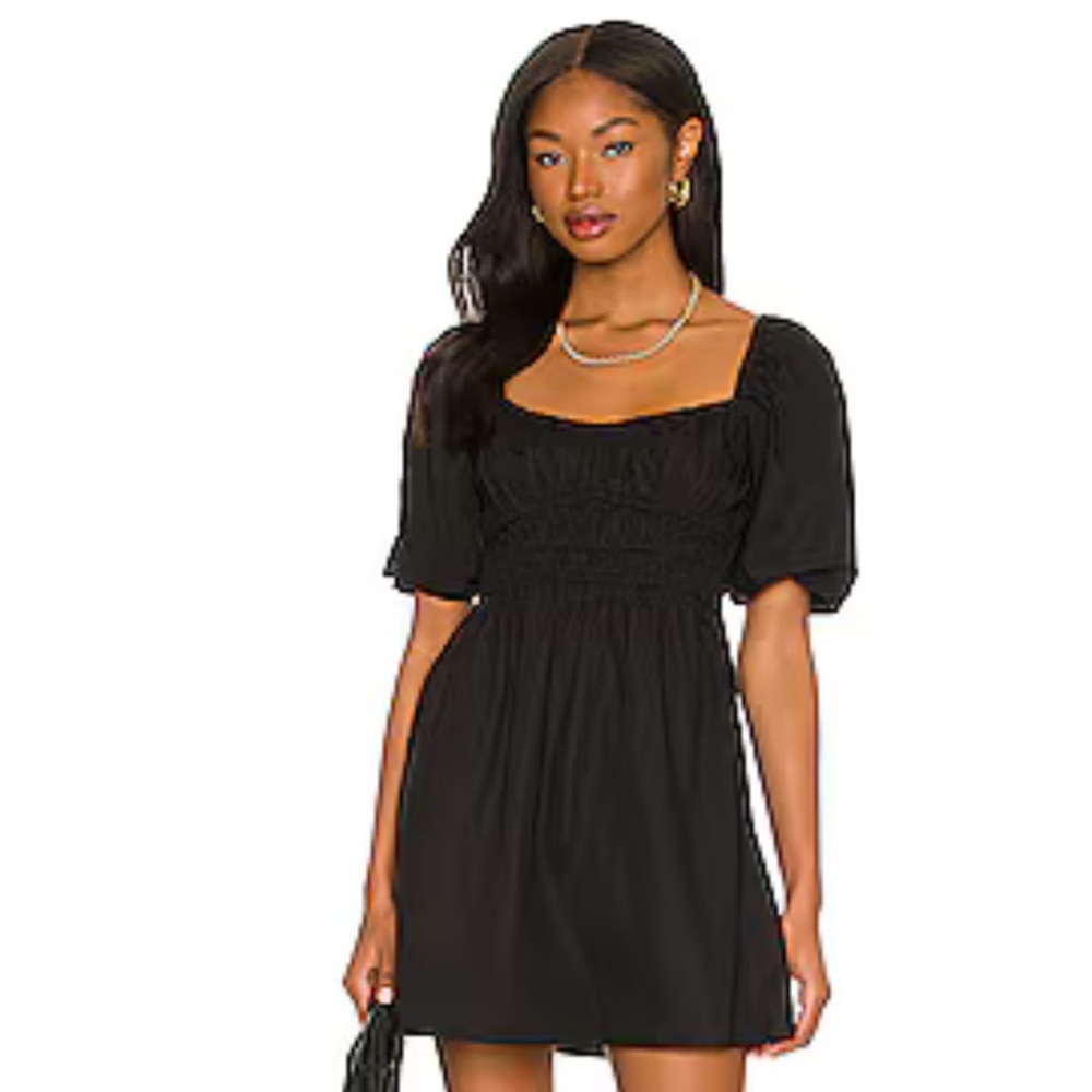 Faithfull the Brand Black Mini Dress